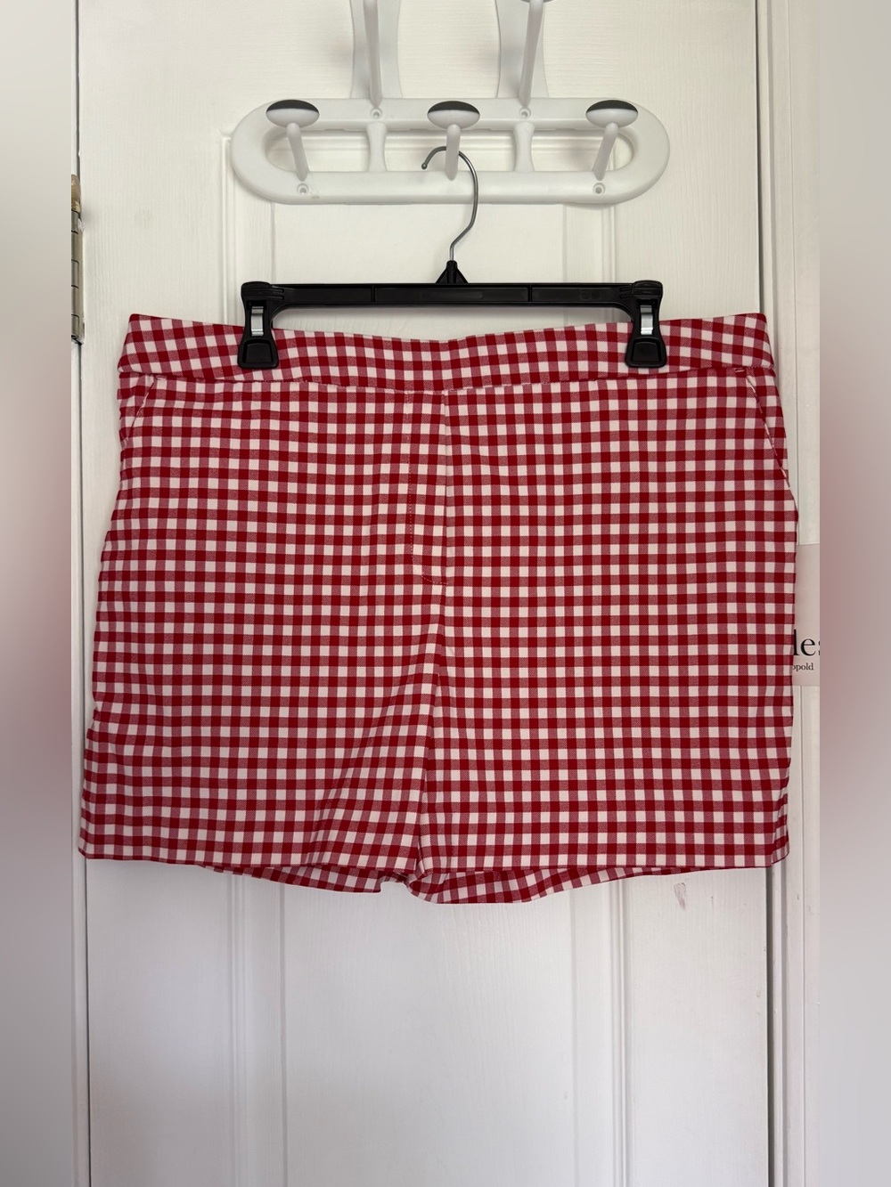 Jules & Leopold Red White Gingham Pull On Shorts Size Large Cottagecore
